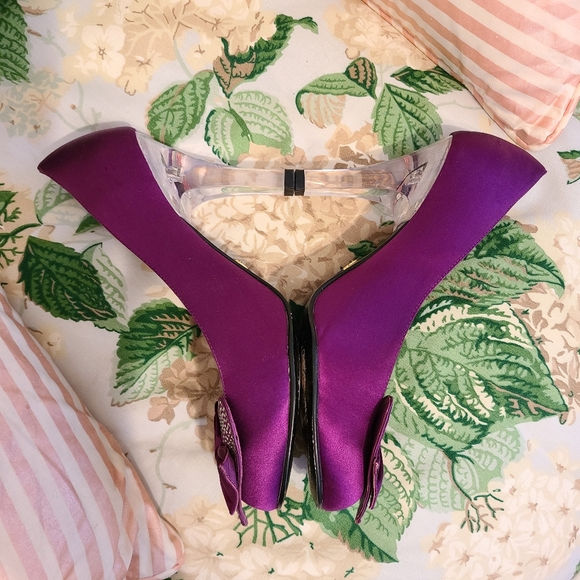 Vintage! Princess Sparkly Hearts Clear BJ Heels ! - Picture 5 of 14